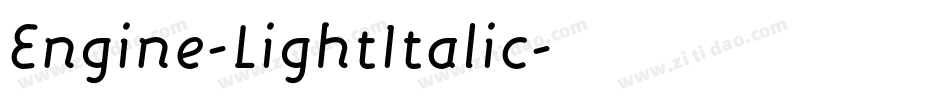 Engine-LightItalic字体转换