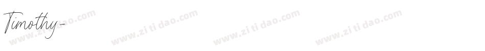 Timothy字体转换