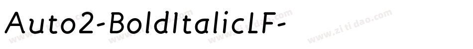 Auto2-BoldItalicLF字体转换