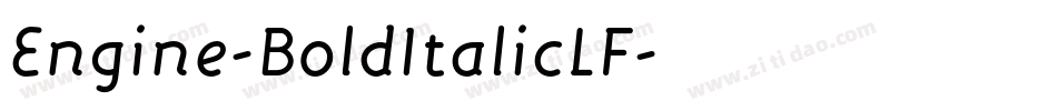 Engine-BoldItalicLF字体转换