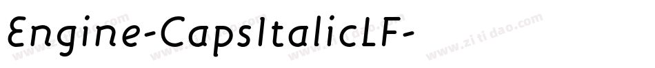 Engine-CapsItalicLF字体转换