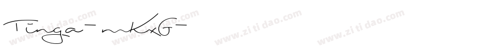 Tinga-mKxG字体转换