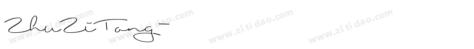 ZhuZiTong字体转换
