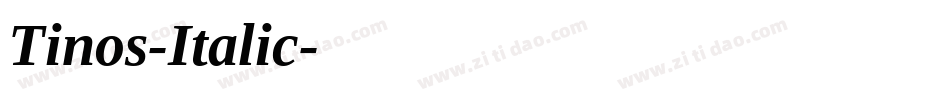 Tinos-Italic字体转换