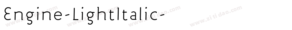 Engine-LightItalic字体转换