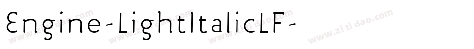 Engine-LightItalicLF字体转换