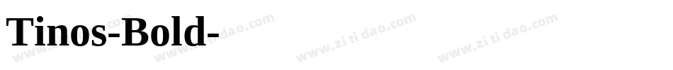 Tinos-Bold字体转换