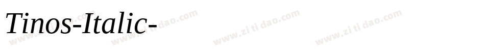 Tinos-Italic字体转换