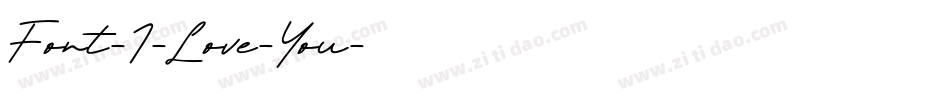Font-I-Love-You字体转换