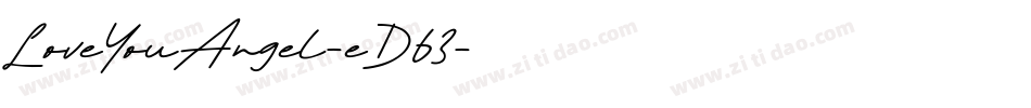 LoveYouAngel-eD63字体转换