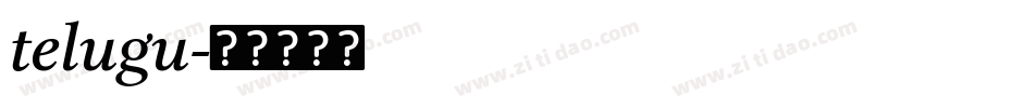 telugu字体转换