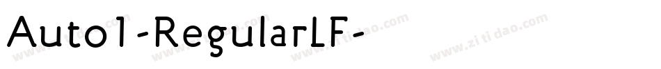 Auto1-RegularLF字体转换