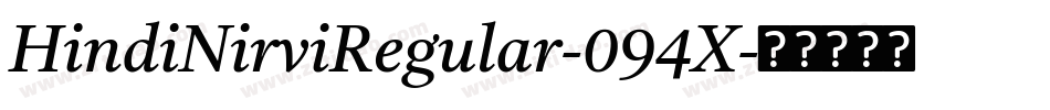 HindiNirviRegular-094X字体转换