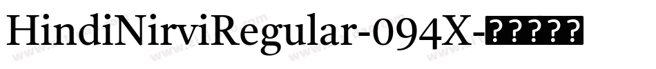 HindiNirviRegular-094X字体转换