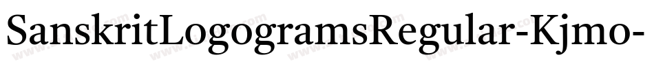 SanskritLogogramsRegular-Kjmo字体转换