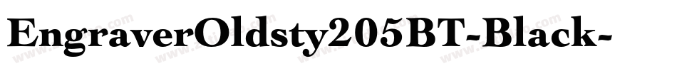 EngraverOldsty205BT-Black字体转换