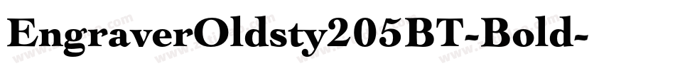 EngraverOldsty205BT-Bold字体转换