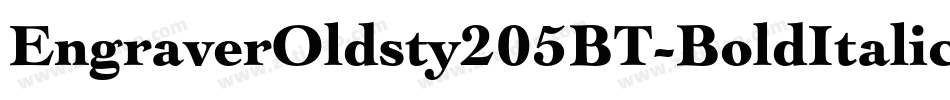 EngraverOldsty205BT-BoldItalic字体转换