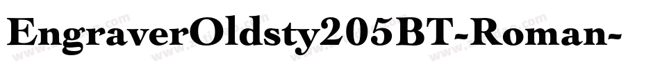 EngraverOldsty205BT-Roman字体转换