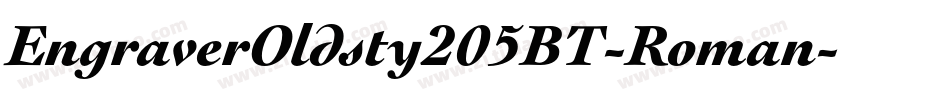 EngraverOldsty205BT-Roman字体转换