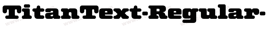 TitanText-Regular字体转换