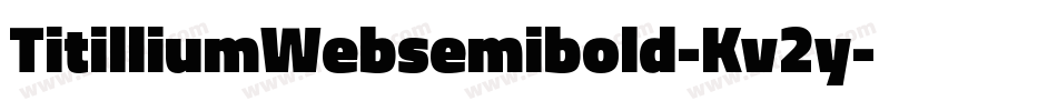 TitilliumWebsemibold-Kv2y字体转换