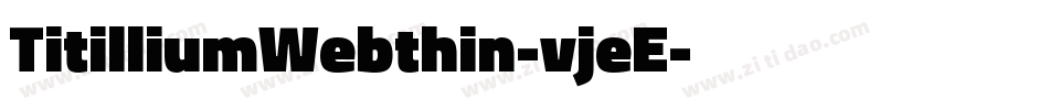 TitilliumWebthin-vjeE字体转换