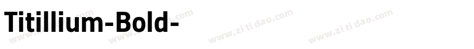 Titillium-Bold字体转换