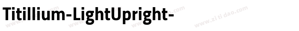 Titillium-LightUpright字体转换