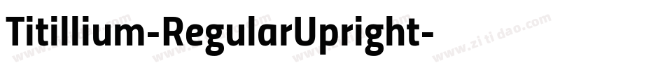 Titillium-RegularUpright字体转换