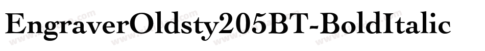 EngraverOldsty205BT-BoldItalic字体转换