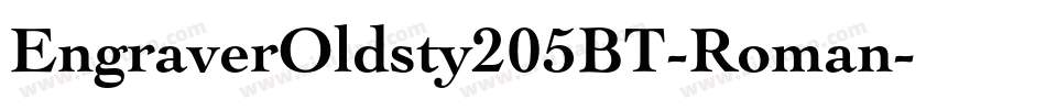 EngraverOldsty205BT-Roman字体转换