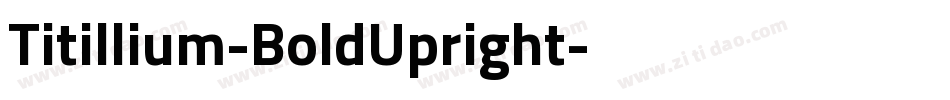 Titillium-BoldUpright字体转换