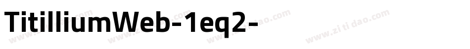 TitilliumWeb-1eq2字体转换