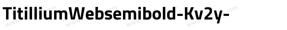 TitilliumWebsemibold-Kv2y字体转换