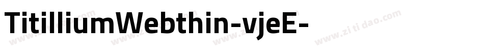 TitilliumWebthin-vjeE字体转换