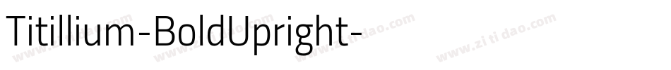 Titillium-BoldUpright字体转换
