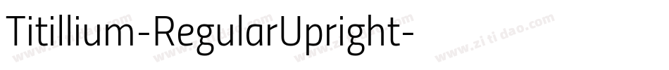 Titillium-RegularUpright字体转换