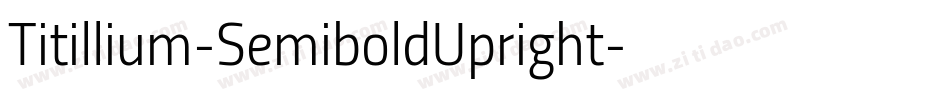 Titillium-SemiboldUpright字体转换