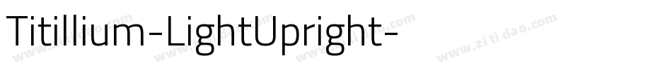 Titillium-LightUpright字体转换