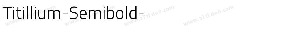 Titillium-Semibold字体转换