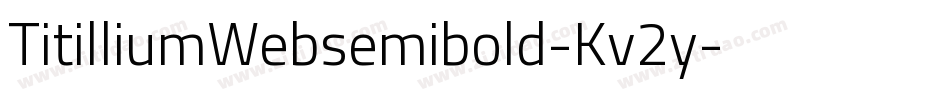 TitilliumWebsemibold-Kv2y字体转换