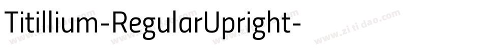 Titillium-RegularUpright字体转换