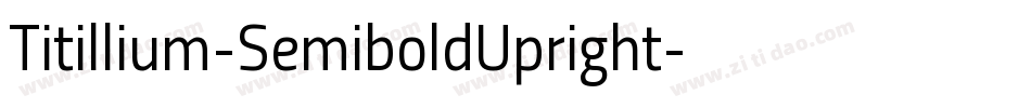 Titillium-SemiboldUpright字体转换