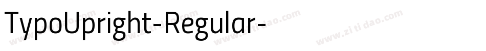 TypoUpright-Regular字体转换