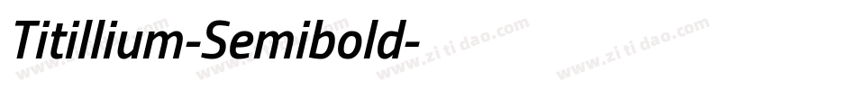 Titillium-Semibold字体转换