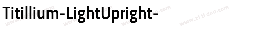 Titillium-LightUpright字体转换