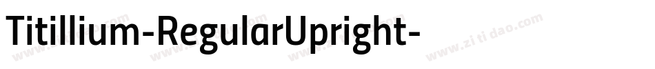 Titillium-RegularUpright字体转换