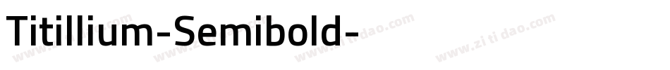 Titillium-Semibold字体转换