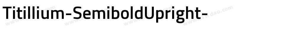 Titillium-SemiboldUpright字体转换